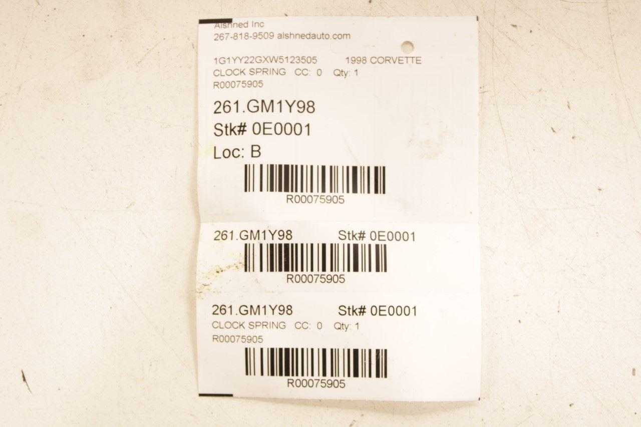 1997-1998 Chevrolet Corvette 5.7L Steering Wheel Clock Spring w/ Cable 26055139 - Alshned Auto Parts