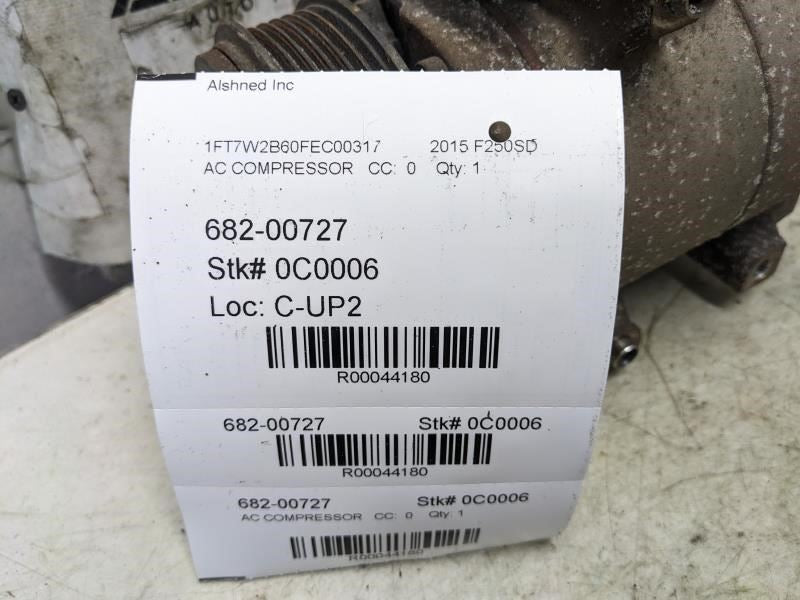 2011-2016 Ford F250SD AC Compressor BC34-19D629-CC OEM