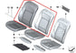 2010-12 BMW 750Li xDrive Front Seat Left Side Backrest Upper Cushion w/ Headrest - Alshned Auto Parts