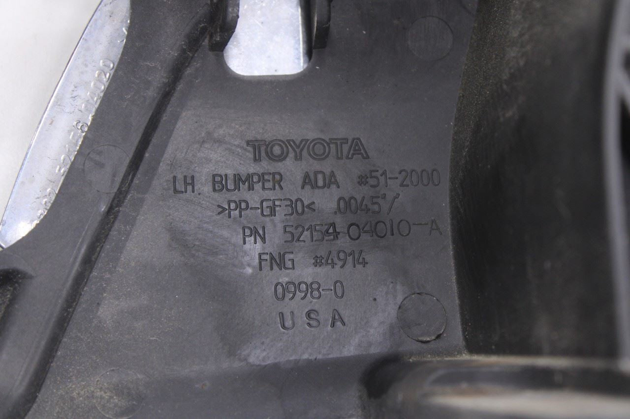 16-23 Toyota Tacoma SR5 Rear Bumper Left Side Stay Support Cover Rail 52154040109