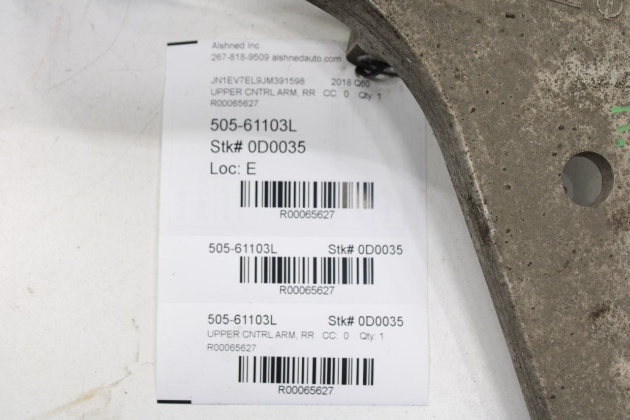 17-22 Infiniti Q60 Luxe AWD Rear Left Driver Side Upper Control Arm 55502-1MA0C - Alshned Auto Parts