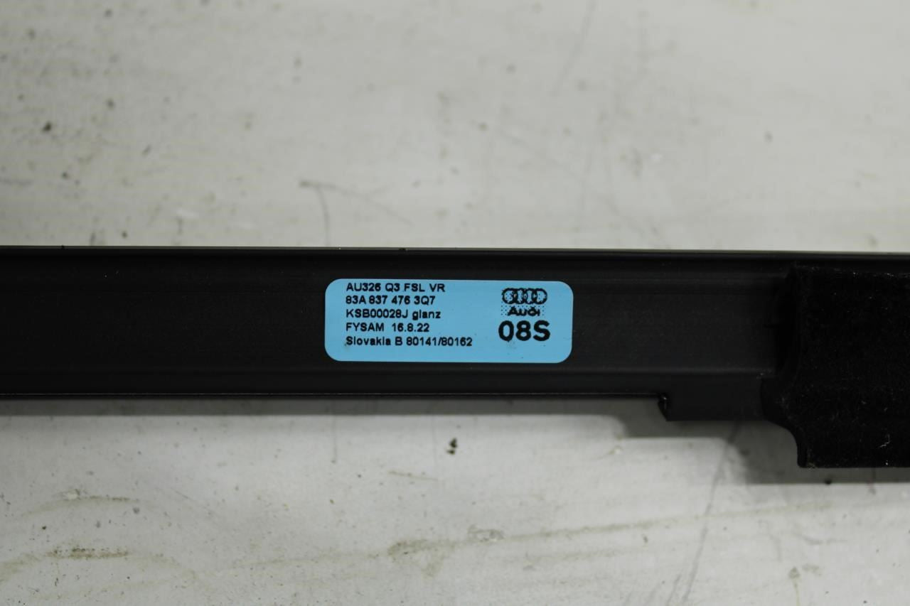 19-24 Audi Q3 S Line Front Right Door Window Belt Outer Molding 83A-837-476-3Q7 - Alshned Auto Parts