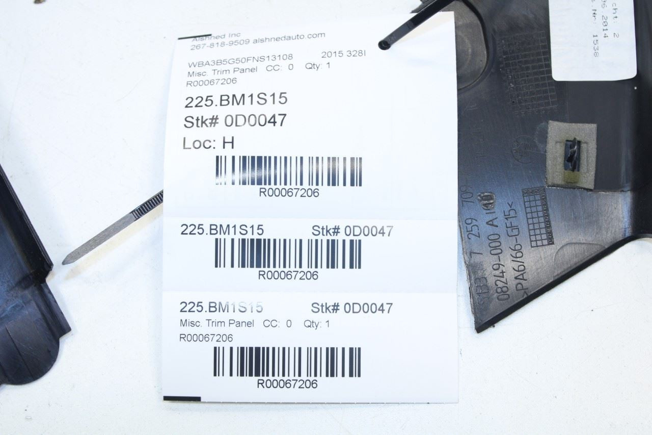 2013-16 BMW 328I xDrive SULEV Rear Left Door Window Frame Trim Cover 51337259709 - Alshned Auto Parts