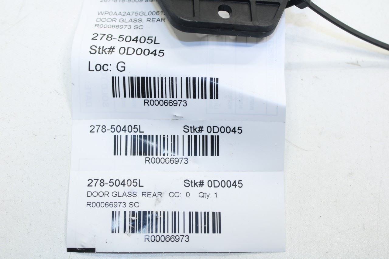 2010-2016 Porsche Panamera 4 3.6L AWD Rear Left Door Window Glass 970-544-511-06 - Alshned Auto Parts