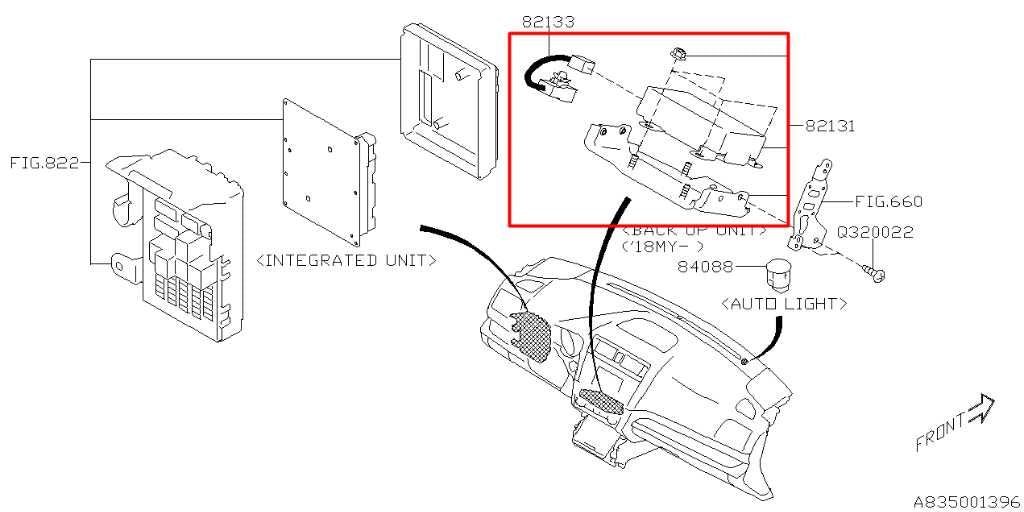 2018-2019 Subaru Legacy Reverse Collision Backup Warning Alert Control Module1