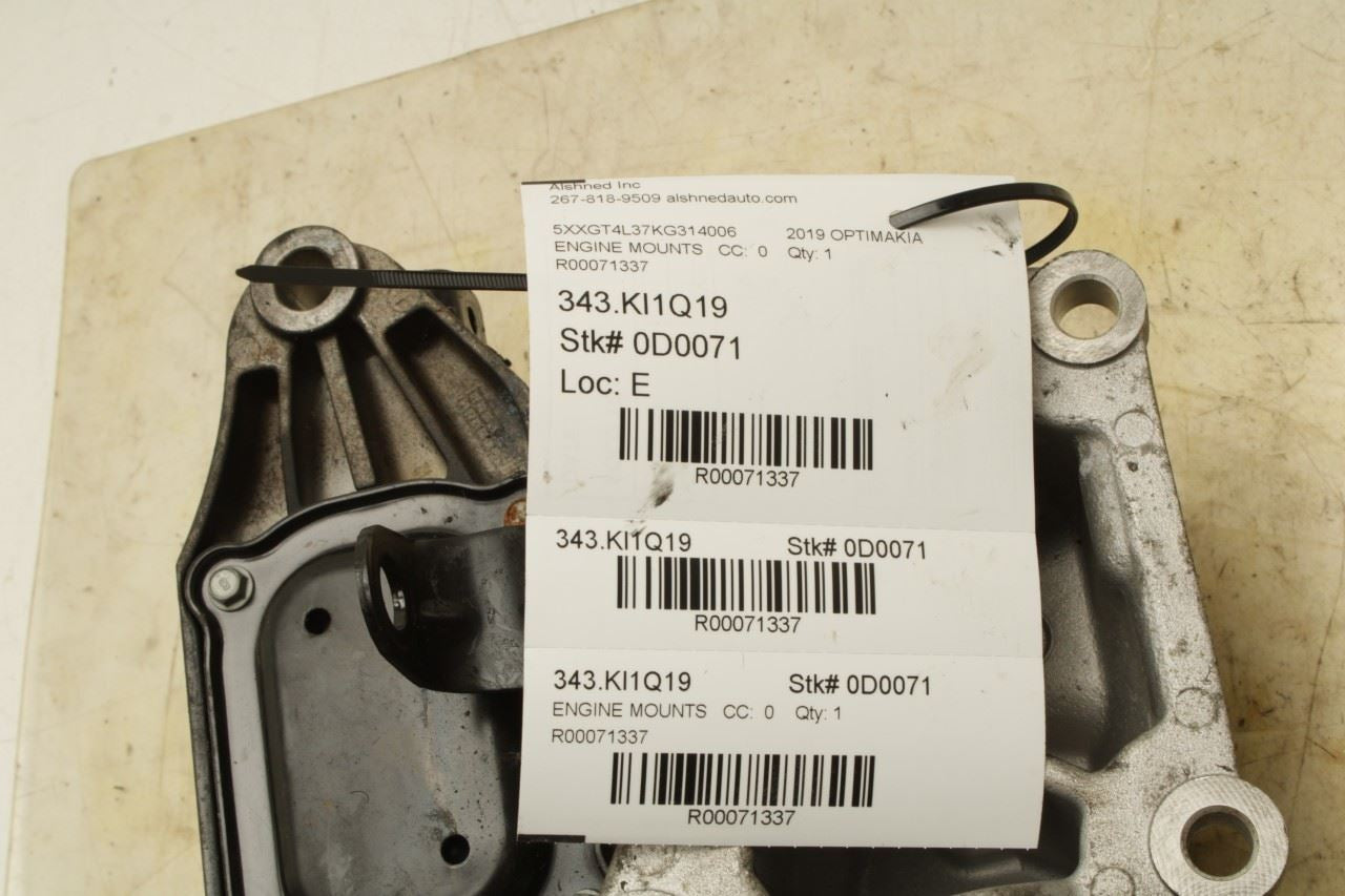 2016-2020 Kia Optima LX 2.4L FWD Transmission Mount Bracket 21830-D4100 OEM - Alshned Auto Parts