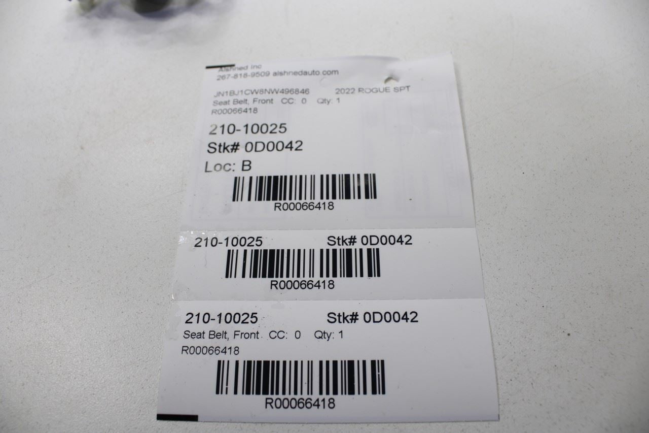 2017-2022 Nissan Rogue Sport SL 2.0L AWD Front Driver Left Side Seat Belt Buckle - Alshned Auto Parts