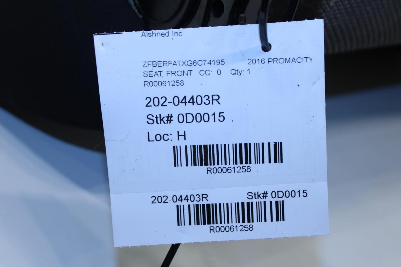 15-22 RAM Promaster City Front RH Side Seat Back Upper Cushion 5ZM25ND5AA *ReaD* - Alshned Auto Parts