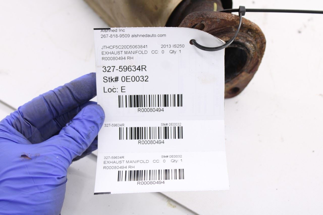 2013-15 Lexus IS250 2.5L AWD Right Side Exhaust System Manifold 17140-31790 OEM - Alshned Auto Parts