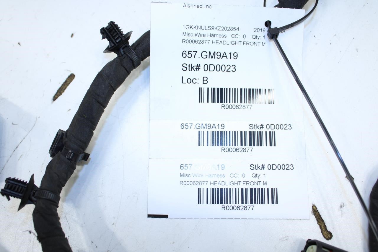 2019 GMC Acadia SLT-1 Front Headlight Forward Lamp Wire Harness 84452183 *ReaD* - Alshned Auto Parts
