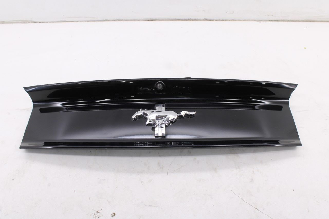 15-17 Ford Mustang Conv V6 Pony Trunk Lid Finish Panel Applique Molding w Camera0