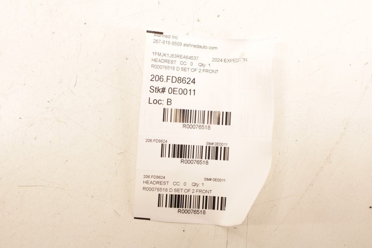 2022-24 Ford Expedition MAX XLT 3.5L Front Right and Left Side Seat Headrest Set - Alshned Auto Parts