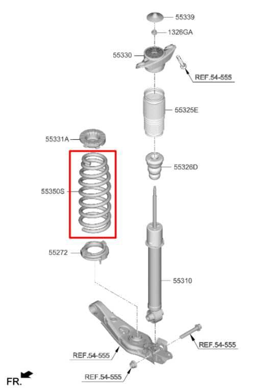 2022-2024 Hyundai Tucson SEL 2.5L AWD Rear Right and Left Side Coil Spring Pair - Alshned Auto Parts