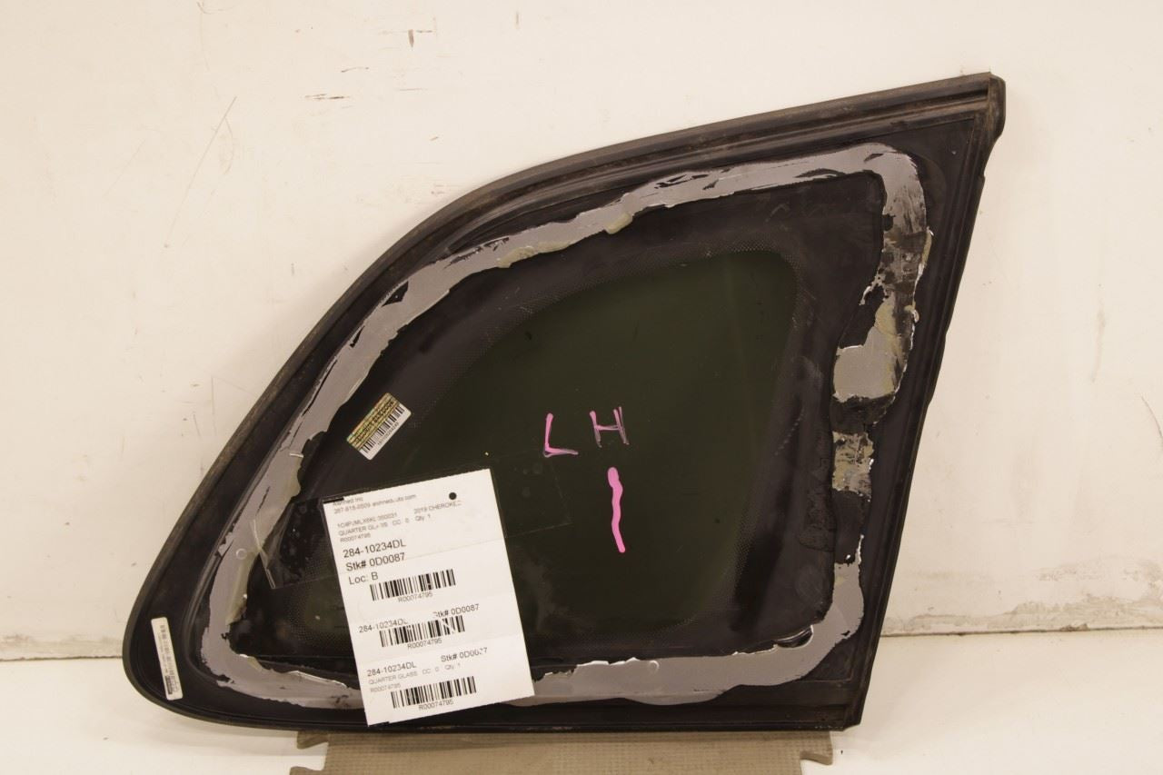 2019-2022 Jeep Cherokee Latitude Rear Left Side Quarter Window Glass 68377739AA - Alshned Auto Parts