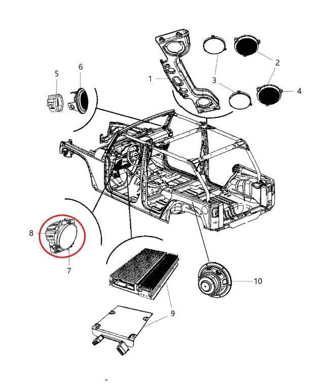 2007-2017 Jeep Wrangler Unlimited Sport Dash Right Side Audio Speaker 05064200AC - Alshned Auto Parts