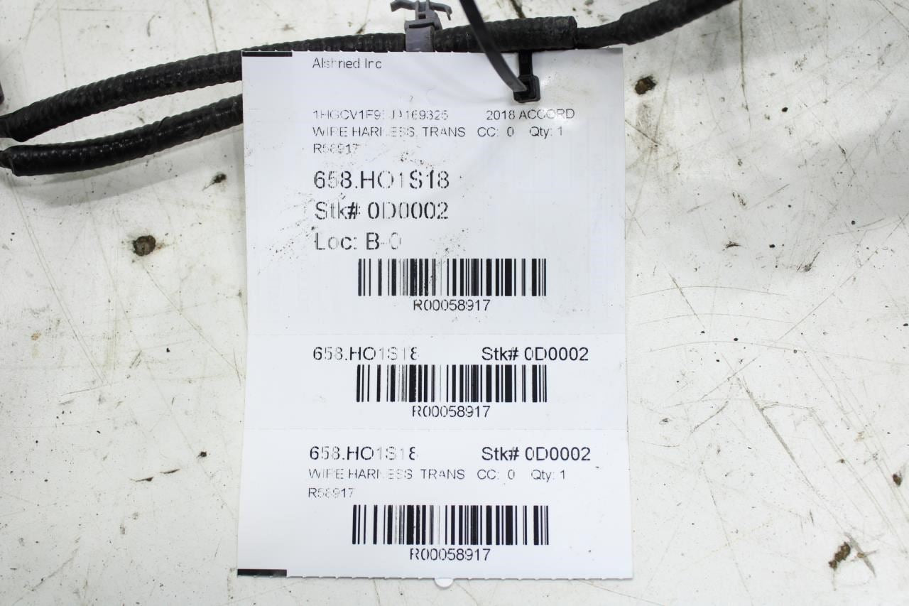2018-2020 Honda Accord 1.5L FWD CVT Transmission Wire Harness 28150-6A7-900 OEM - Alshned Auto Parts