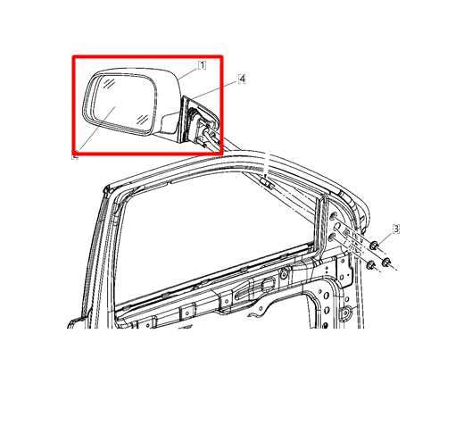 2019-21 Jeep Grand Cherokee Right Passenger Side Rear View Mirror 6QR50GW7AB OEM - Alshned Auto Parts