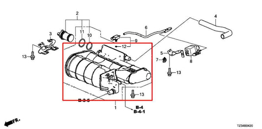 15-20 Acura TLX Tech 3.5L Fuel Vapor Evaporator Emission Canister 17011-T2A-A01 - Alshned Auto Parts