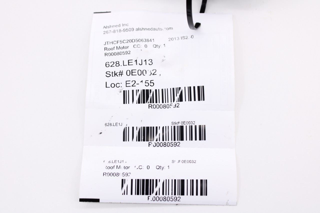 2009-2013 Lexus IS250 Roof Power Sliding Glass Sunroof Motor 63260-53091 OEM10