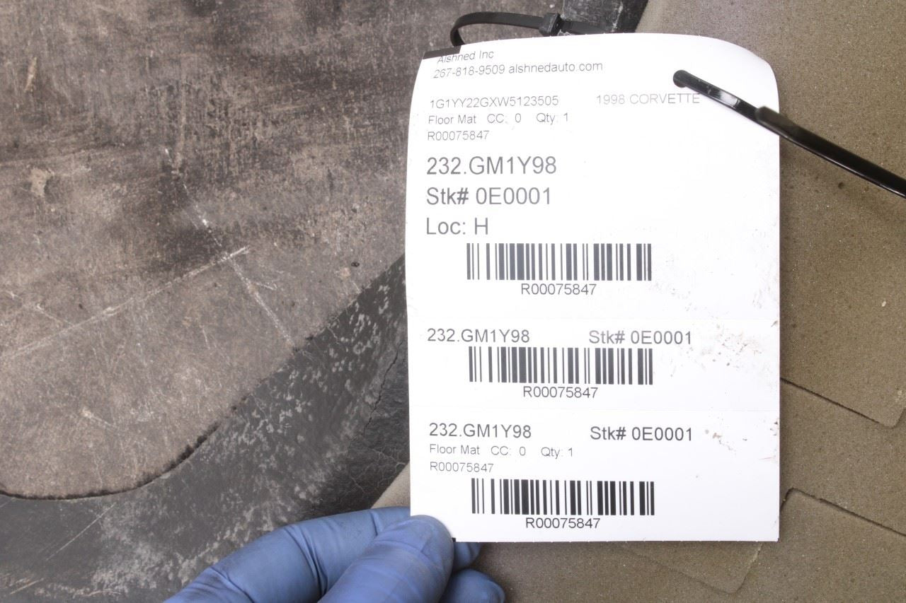 1997-2004 Chevrolet Corvette 5.7L Rear Seat Back Waterfall Carpet Black 10272042 - Alshned Auto Parts