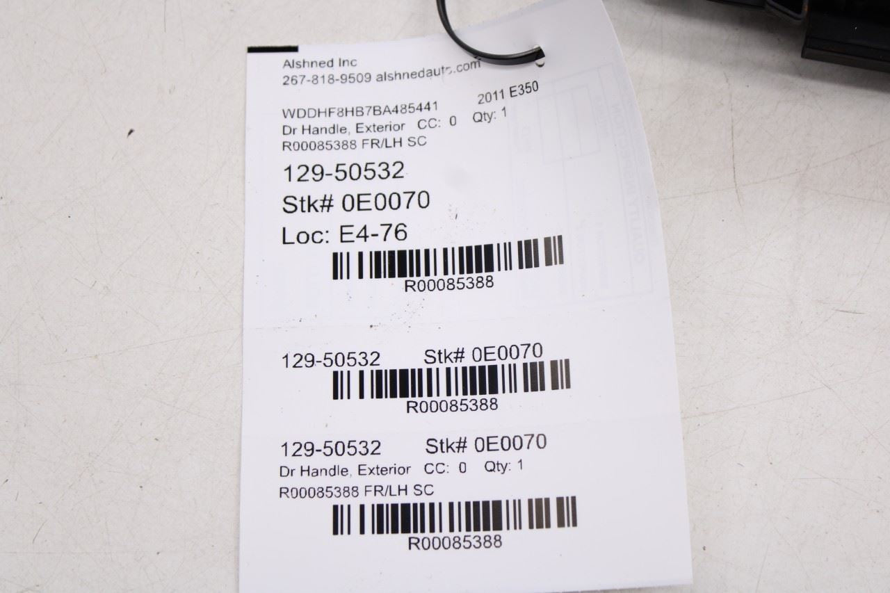 10-16 Mercedes-Benz E350 Luxury AWD Front Driver Left Side Door Exterior Handle - Alshned Auto Parts