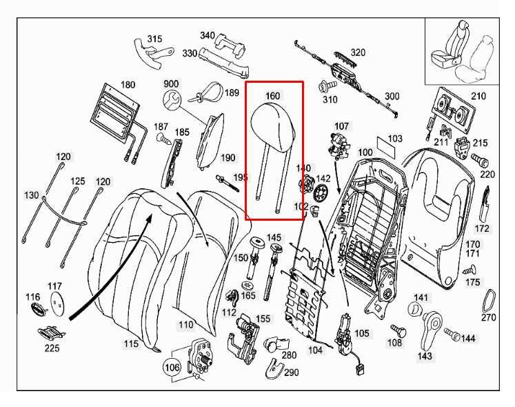 2003-04 Mercedes-Benz E500 5.0L RWD Front Right and Left Side Seat Headrest Set - Alshned Auto Parts