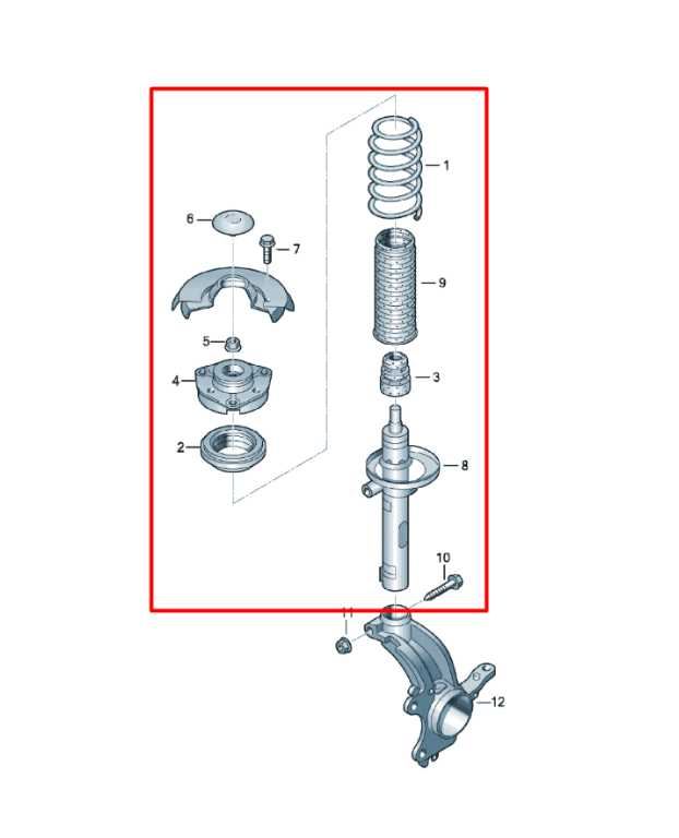 2012-22 Volkswagen Passat SE FWD Front Suspension Left Side Shock Strut Absorber - Alshned Auto Parts