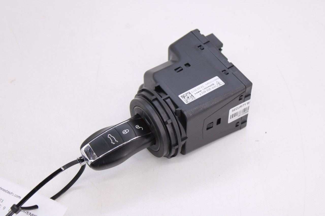 11-18 Porsche Cayenne S AWD Ignition Lock Cylinder Switch w/ Fob Key Transmitter0