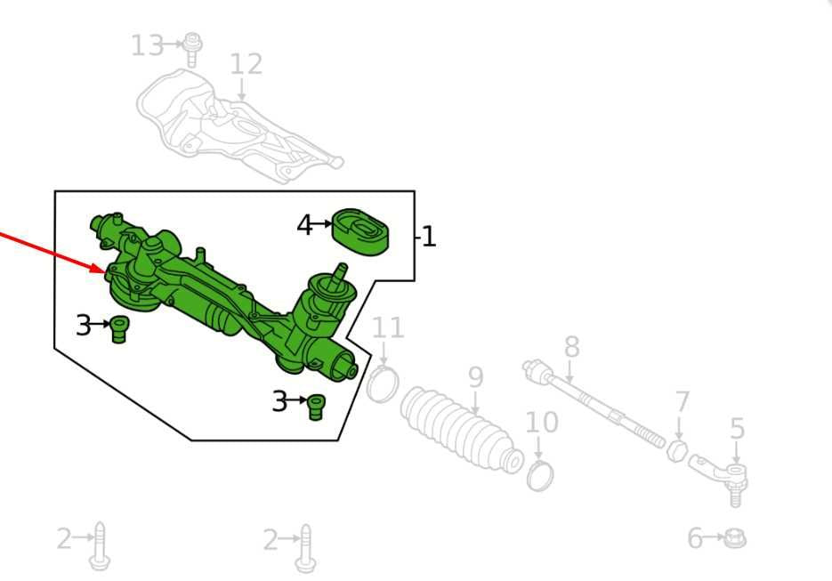 2024 Volkswagen Jetta SE 1.5L Power Steering Gear Rack and Pinion 5QM423055R OEM1