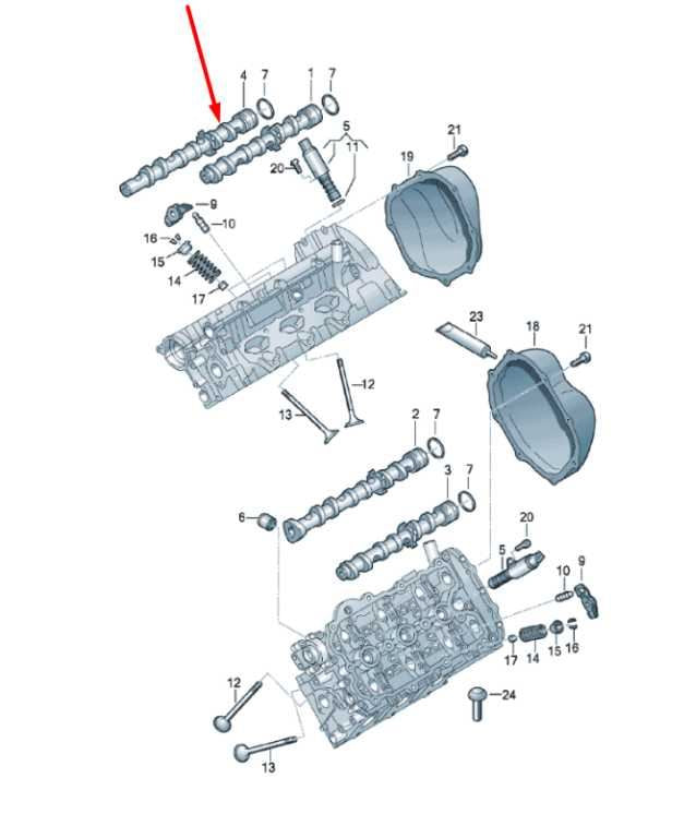 2012-15 Audi A7 Premium 3.0L Right Side Engine Exhaust Camshaft 06E109102BF OEM1