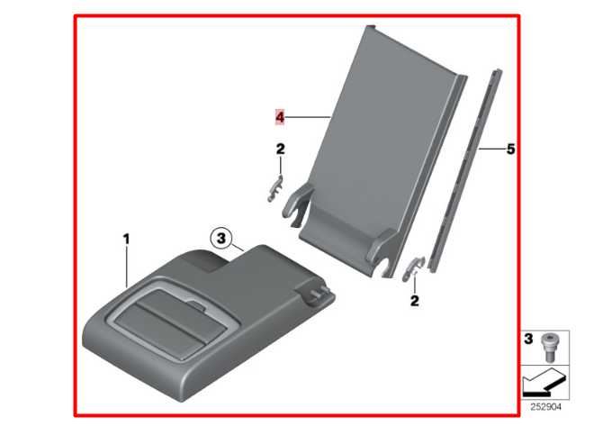 11-17 BMW X3 xDrive28i Rear Seat Left 2nd Row Backrest Upper Cushion w/ Armrest - Alshned Auto Parts