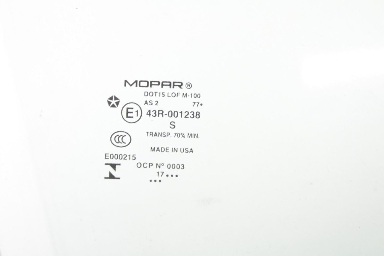 2015-2023 Jeep Cherokee Limited Front Right Door Window Glass 68104584AC OEM - Alshned Auto Parts