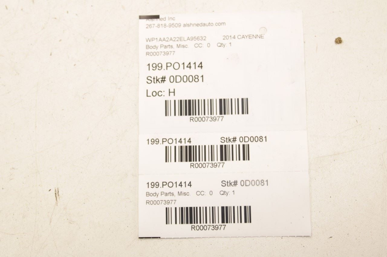 2011-18 Porsche Cayenne Platinum Front and Rear Right Door Sill Scuff Kick Plate - Alshned Auto Parts