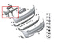 2014-2024 Mini Hardtop Cooper Rear Bumper Left Side Guide Support Bracket Holder - Alshned Auto Parts