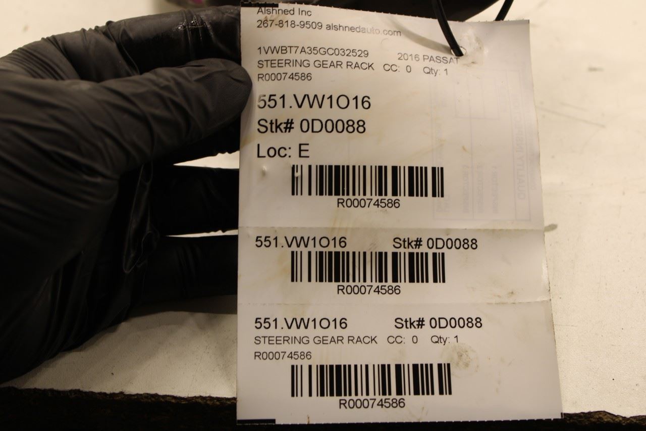 2012-22 Volkswagen Passat SE FWD Electric Steering Gear Rack Motor 1K0-909-144-R - Alshned Auto Parts