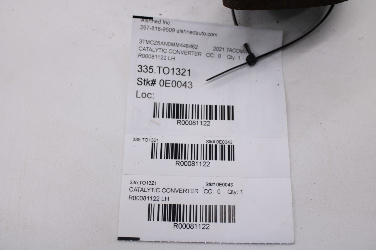 2021-2023 Toyota Tacoma SR5 3.5L 4WD Left Driver Side Exhaust System Pipe *ReaD* - Alshned Auto Parts