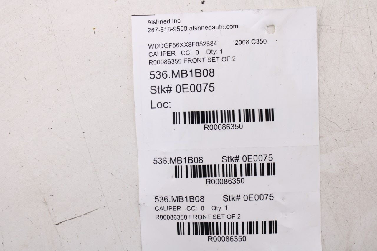2008-2015 Mercedes-Benz C350 Sport Front Right and Left Side Brake Disc Caliper - Alshned Auto Parts