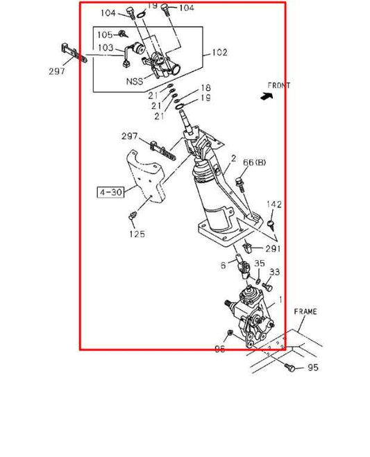 1998-26 Isuzu NPR HD Steering Column Assy w/ Ignition Lock and Key 8-97400-059-1 - Alshned Auto Parts