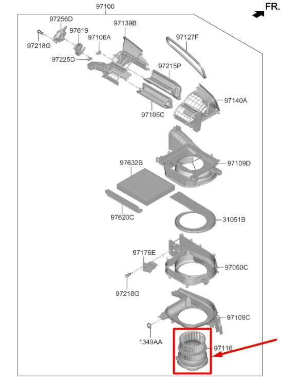 2021-2024 Kia K5 GT-Line 1.6L HVAC A/C Heater Blower Fan Motor 97113-L1100 OEM - Alshned Auto Parts