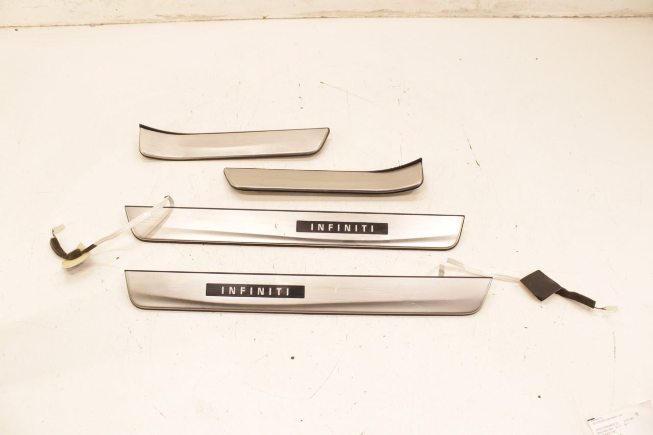 15-20 Infiniti Q50 Premium FR and RR RH and LH Door Sill Scuff Kick Plate Set - Alshned Auto Parts