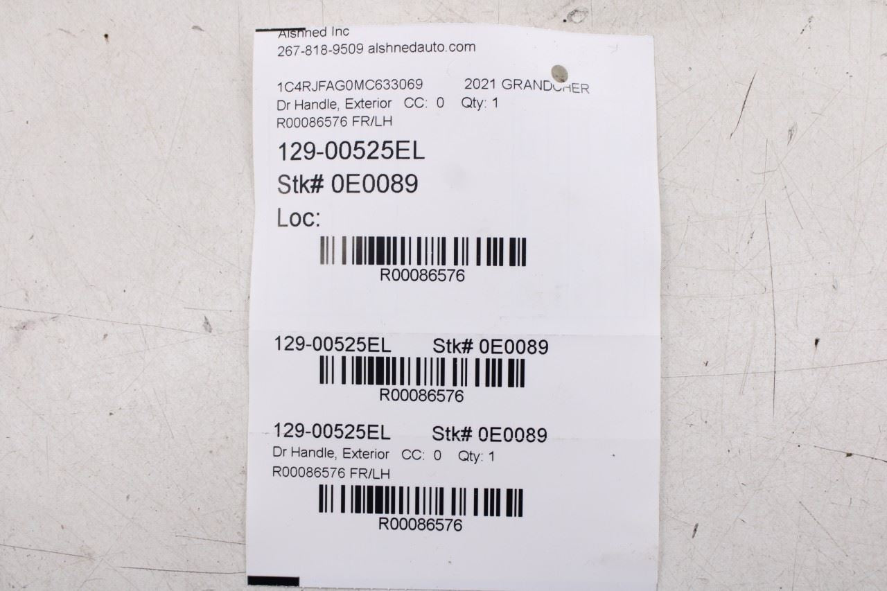 17-21 Jeep Grand Cherokee Laredo X 4X4 3.6L Front Left Side Door Exterior Handle - Alshned Auto Parts