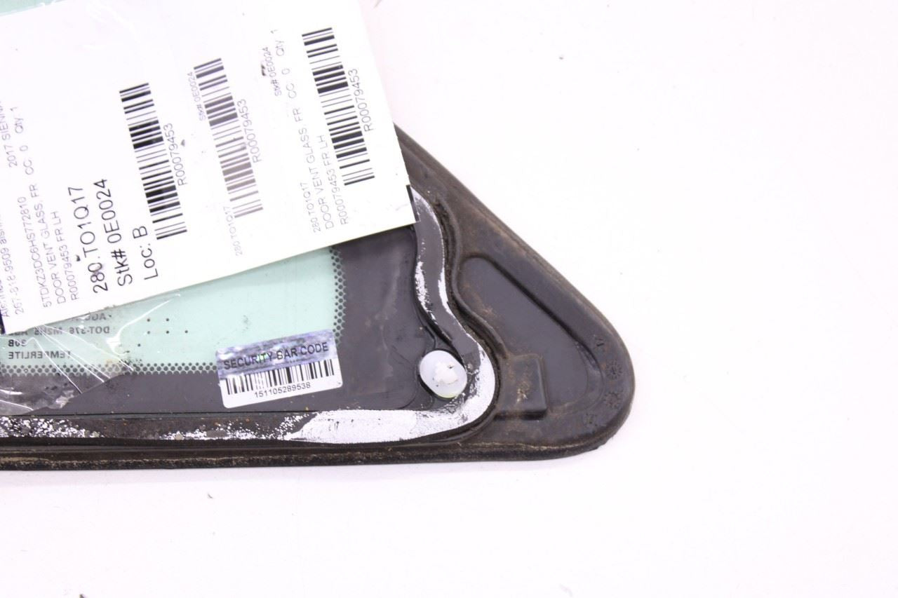 2011-2020 Toyota Sienna LE Front Left Side Door Quarter Vent Fixed Window Glass - Alshned Auto Parts