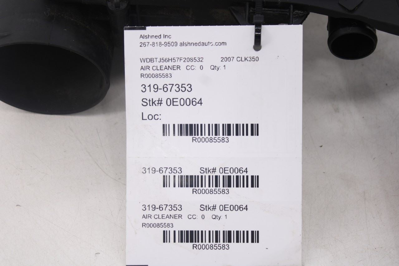 2006-09 Mercedes-Benz CLK350 3.5L Engine Cover Panel and Air Cleaner 273090060123