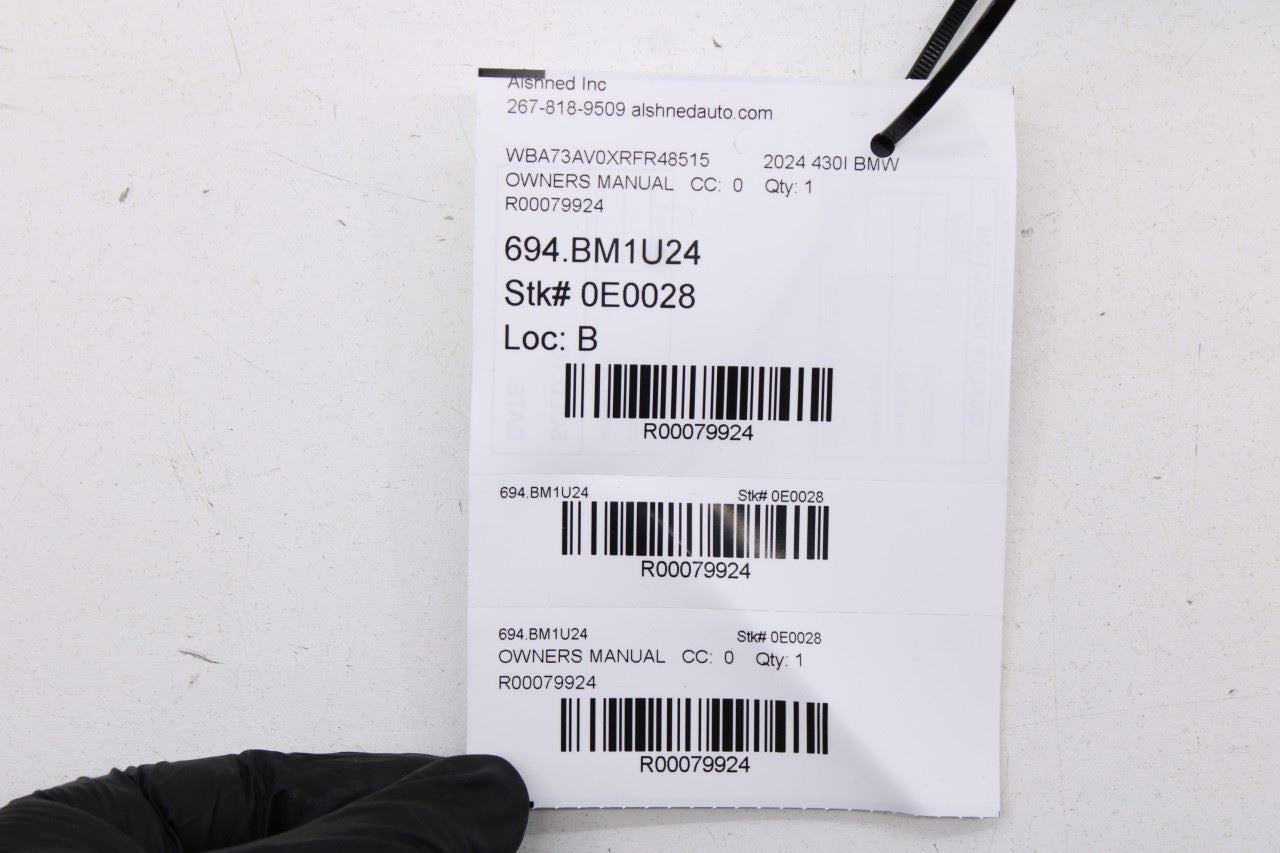 2024 BMW 430i Gran Coupe xDrive Owners Manual Set with Case 01405A88AE2 OEM - Alshned Auto Parts