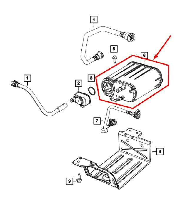 2012-2018 Jeep Wrangler 3.6L Fuel Vapor Evaporator Emission Canister 05147082AC - Alshned Auto Parts