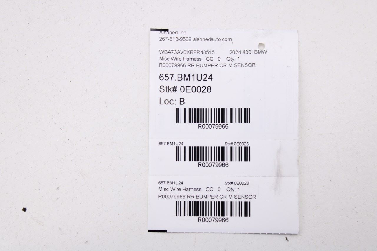 23-24 BMW 430i Gran Coupe xDrive Rear Bumper Wire Harness w/ Park Sensors *ReaD* - Alshned Auto Parts