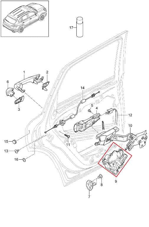 2011-2018 Porsche Cayenne S Rear Left Door Lock Latch Actuator 8K0839015A OEM1