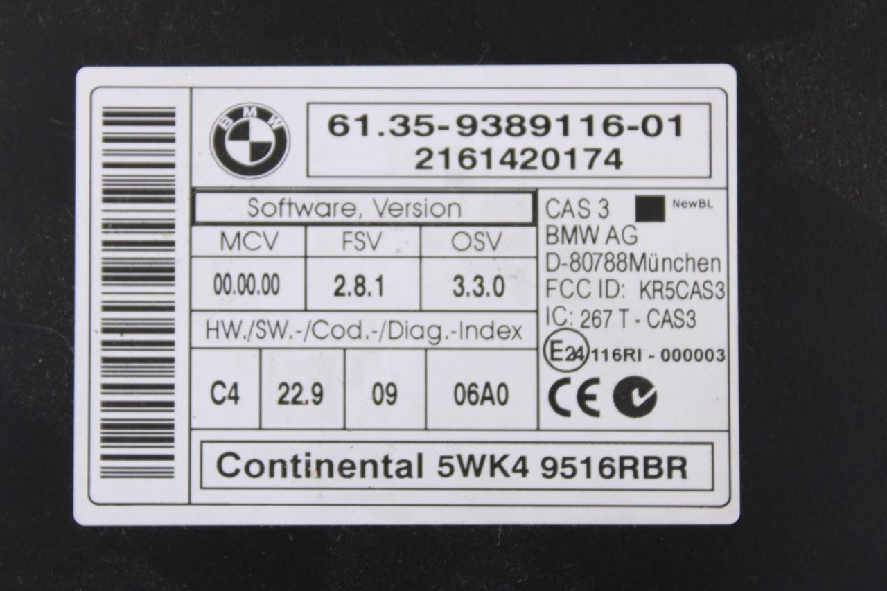 15-2016 Mini Countryman Cooper S Anti-Theft Locking Computer CAS Control Module1
