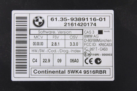 15-2016 Mini Countryman Cooper S Anti-Theft Locking Computer CAS Control Module - Alshned Auto Parts