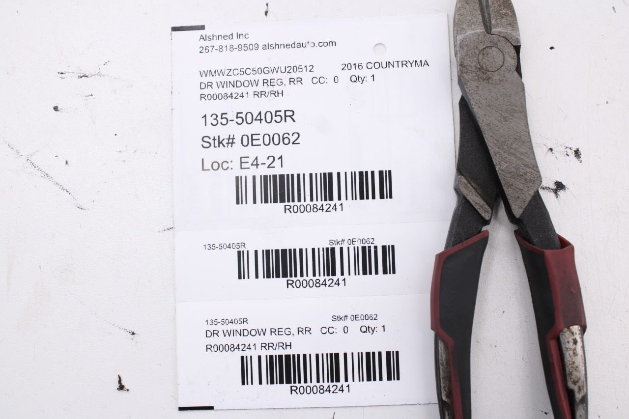 2011-16 Mini Countryman Cooper S Rear Right Side Door Window Regulator w/ Motor12